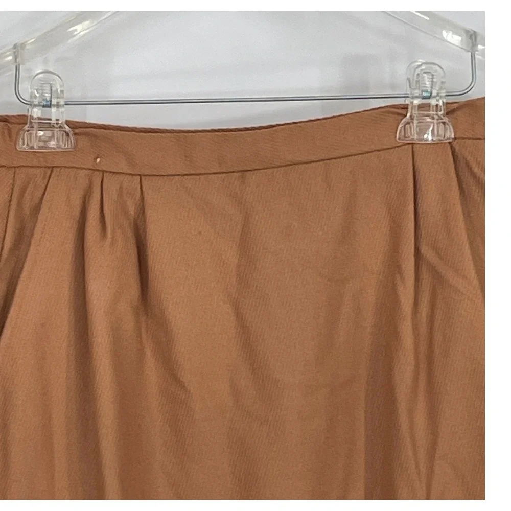 Pendleton Womens Skirt 14 Midi Camel Tan 100% Virgin Wool Vintage USA Modest